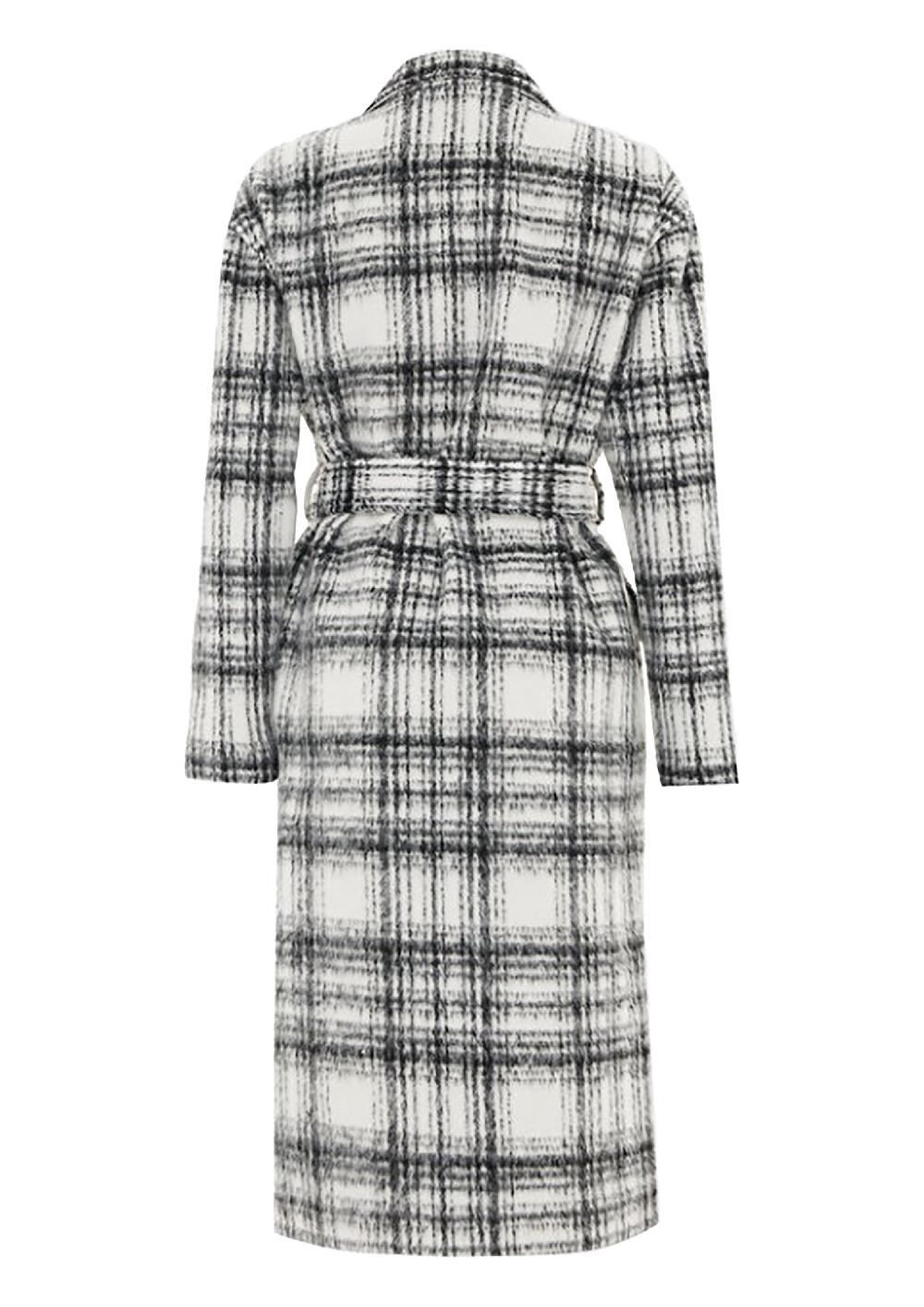 Helene Berman Carol Easy Wear Check Coat - Size XS