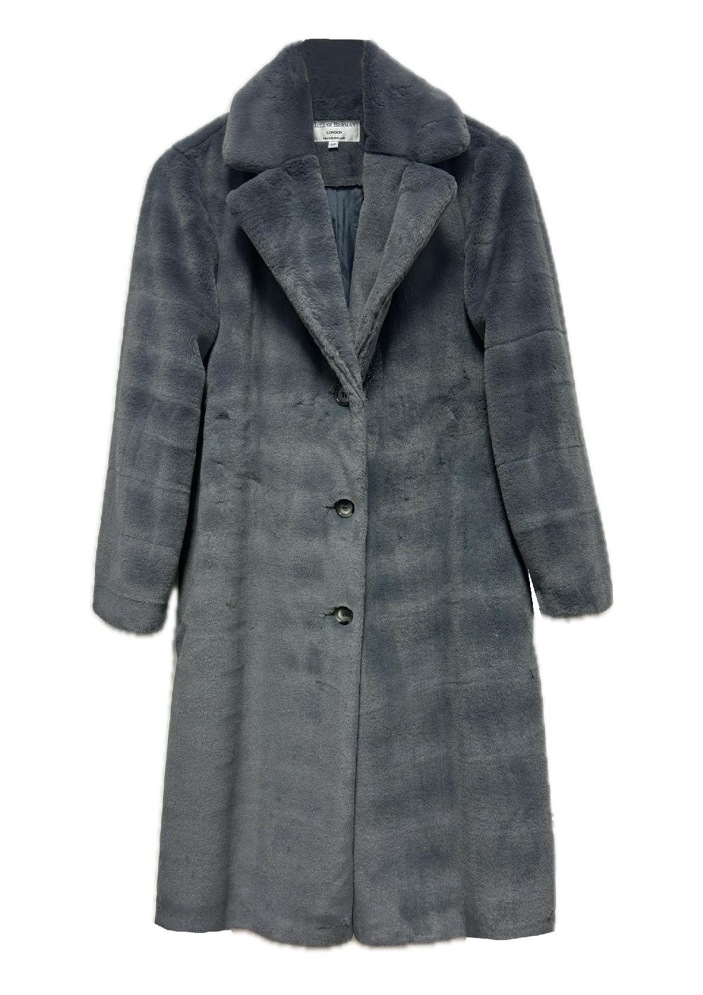 helene berman Georgia Faux Fur Coat - size 16