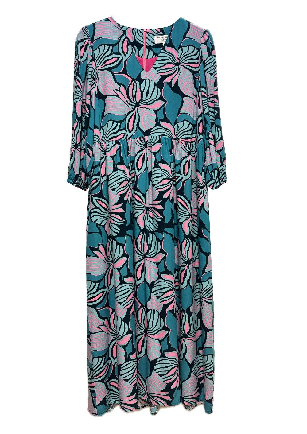 helene berman Jolie V-neck Maxi Printed Dress - size 10