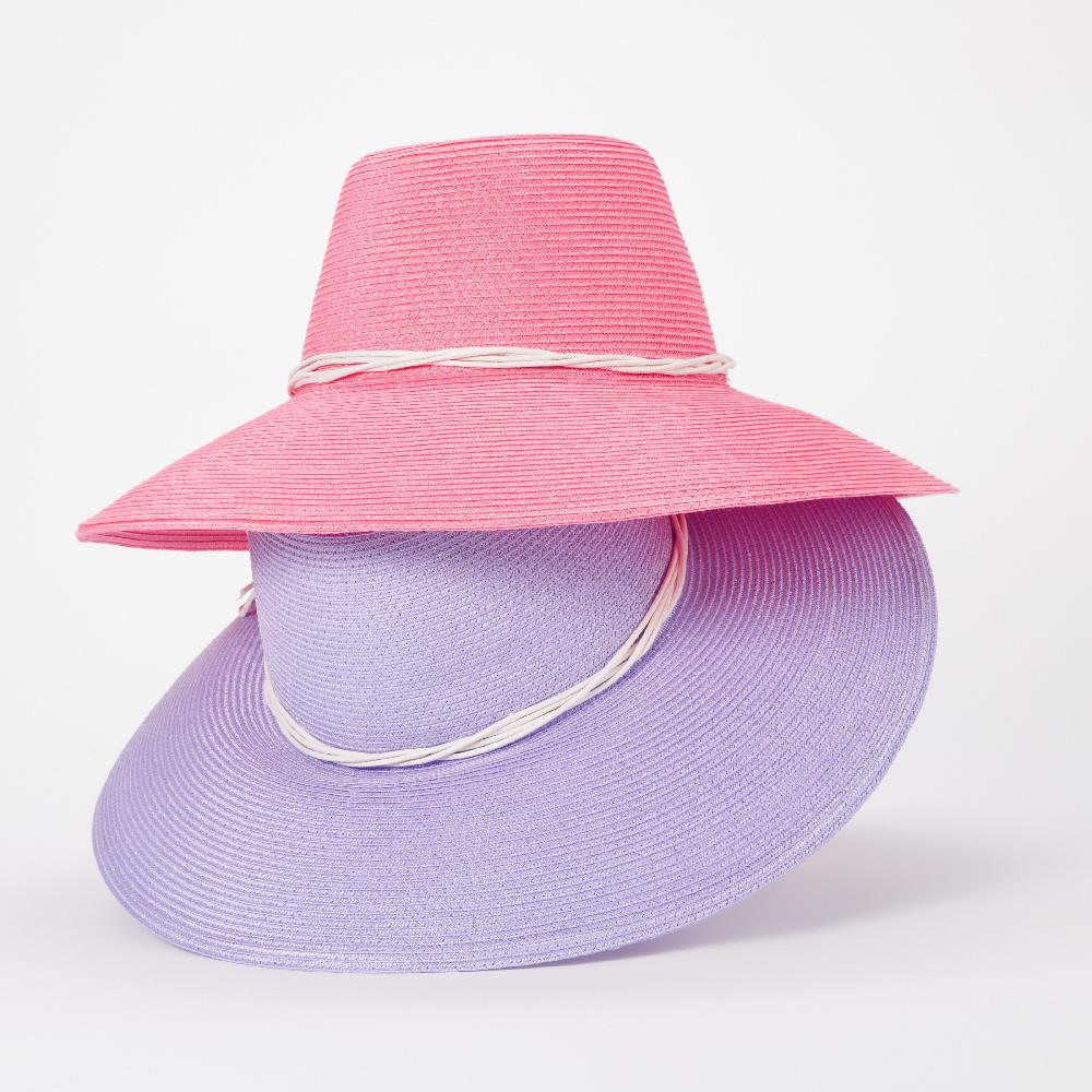 helene berman Lucca Sunhat with Adjustable Knot - Lavender