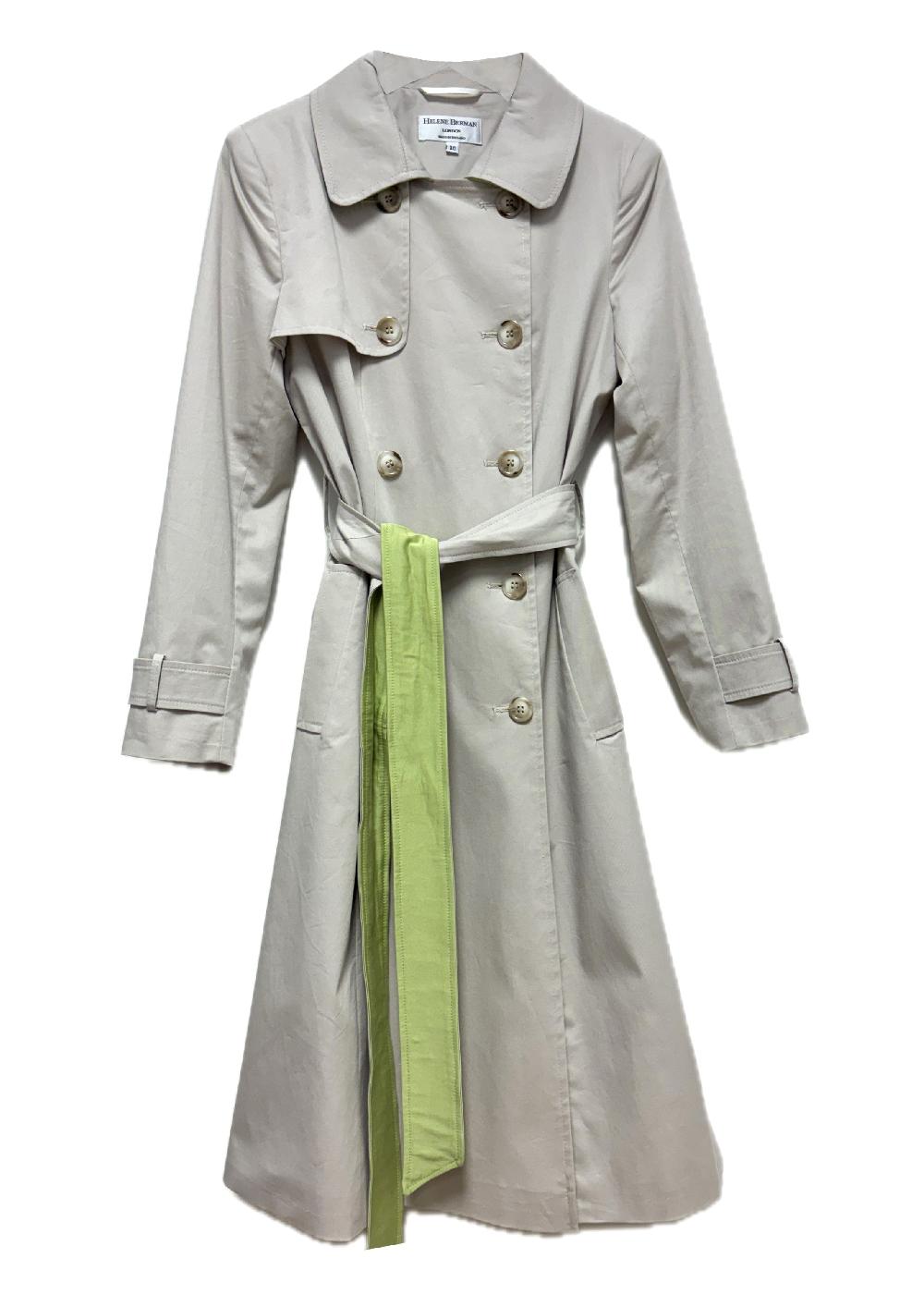 helene berman Penny Longline Double-Breasted Trench - size 12