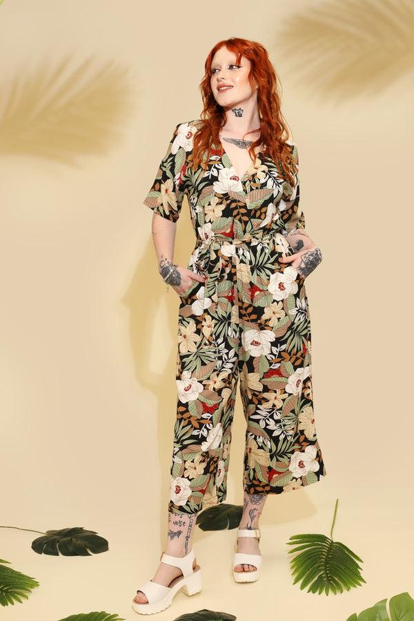 hell bunny Adelaida Jumpsuit Black