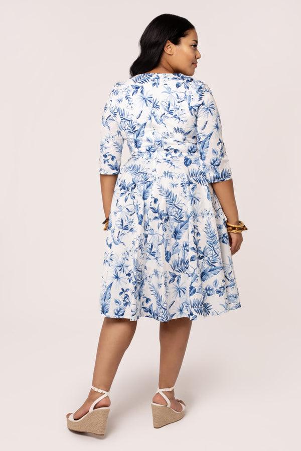 Hell Bunny Adeline Dress Blue