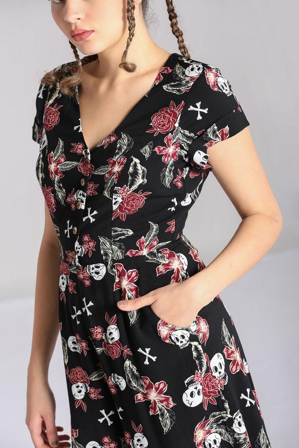 Hell Bunny Alani Jumpsuit Black/Red