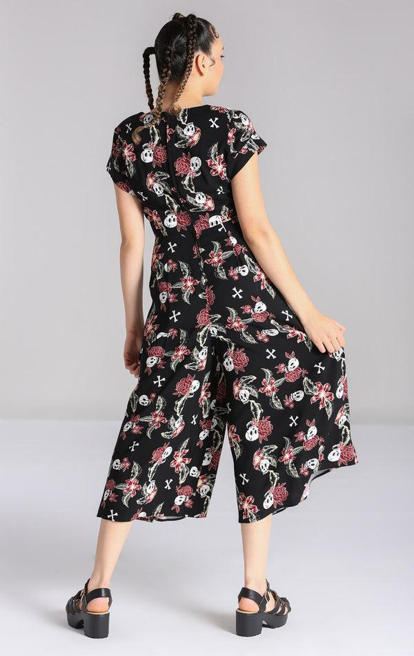 Hell Bunny Alani Jumpsuit Black/Red