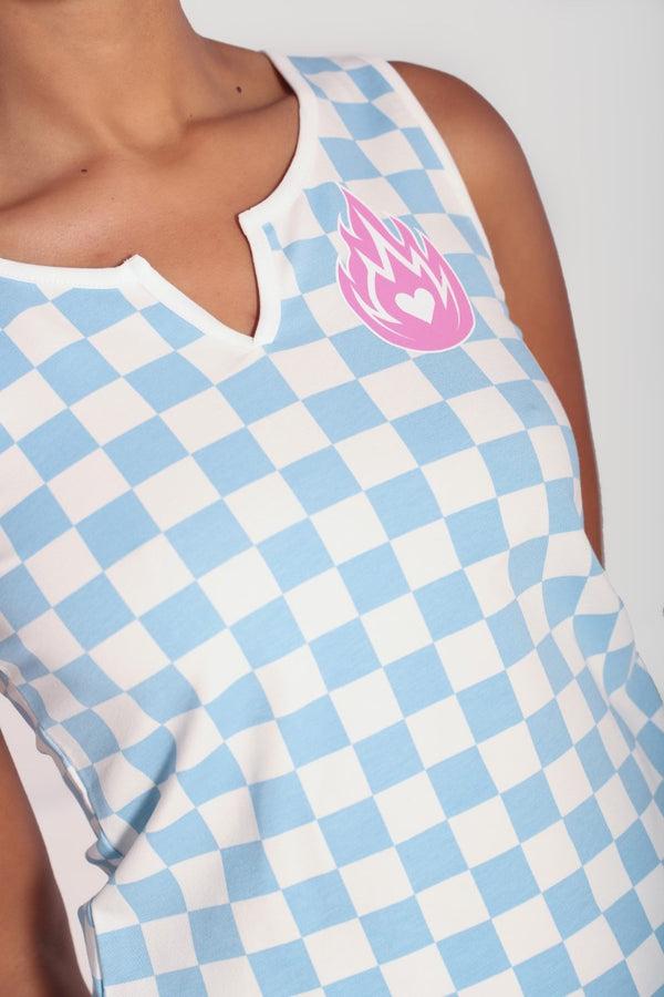 Hell Bunny Alexis Top Blue