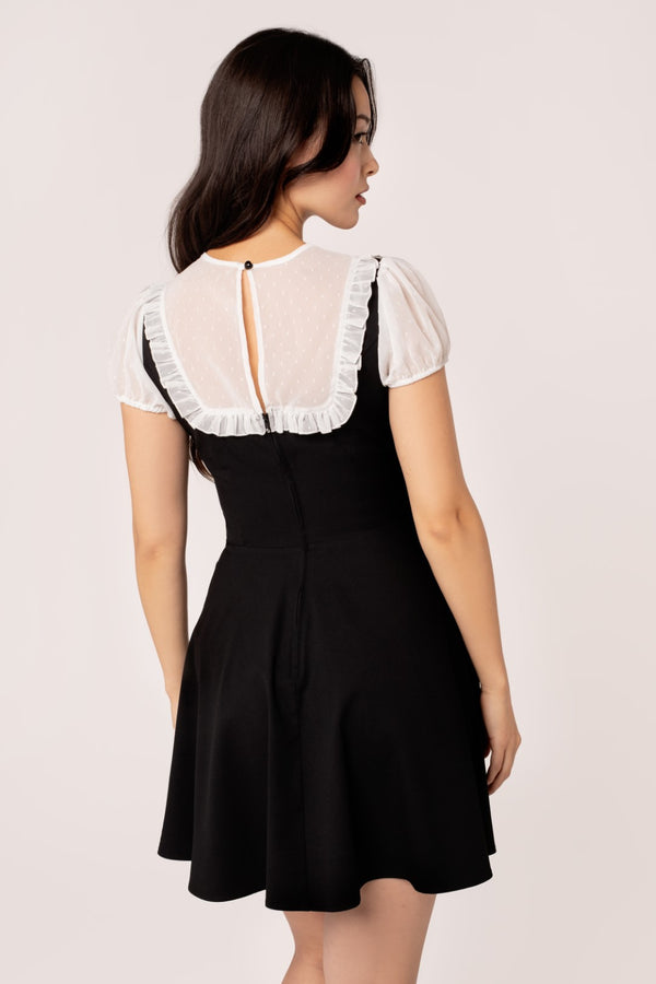 Hell Bunny Alice Dress Black/White