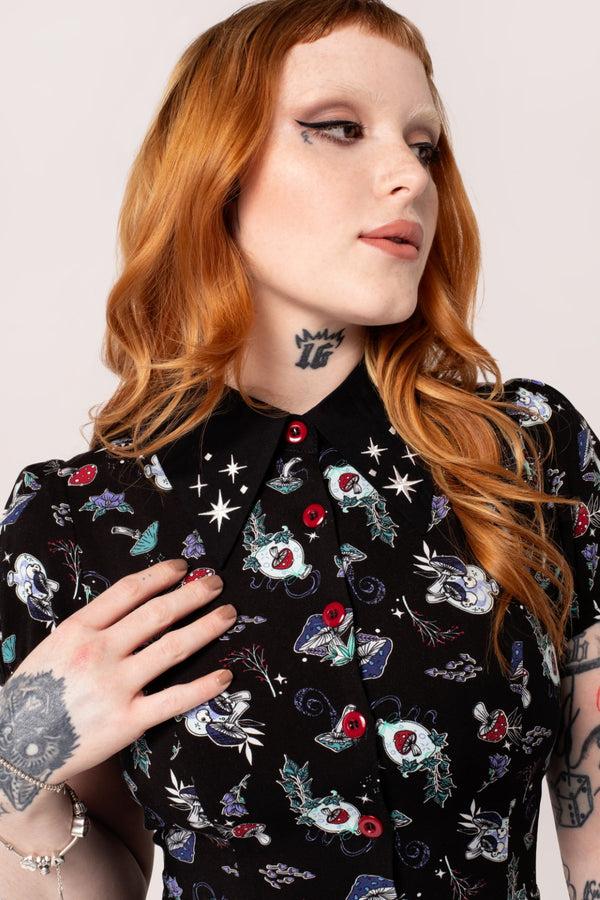 Hell Bunny Amanita Mini Dress Black