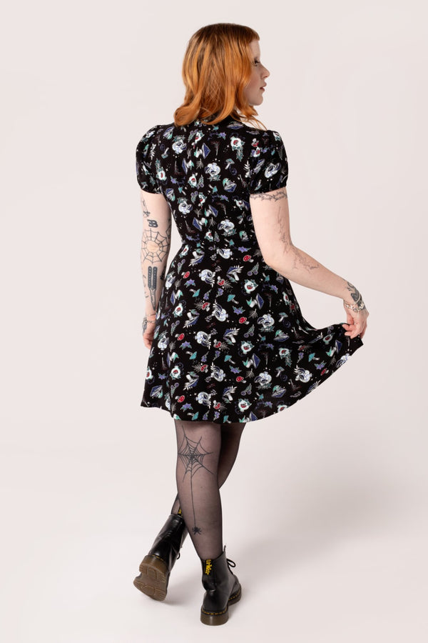 Hell Bunny Amanita Mini Dress Black