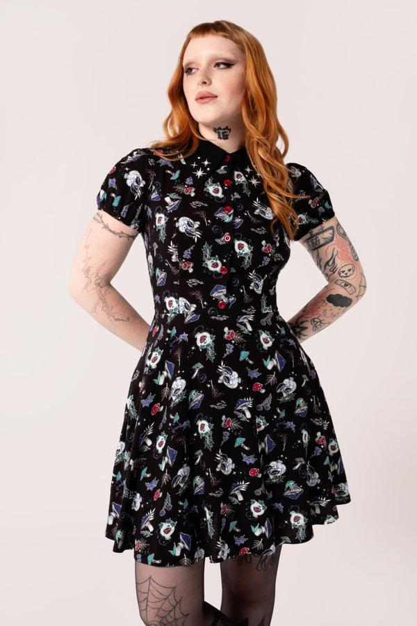 hell bunny Amanita Mini Dress Black