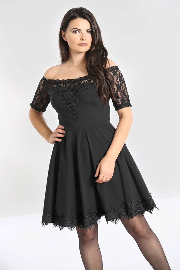 hell bunny Amara Mini Dress Black
