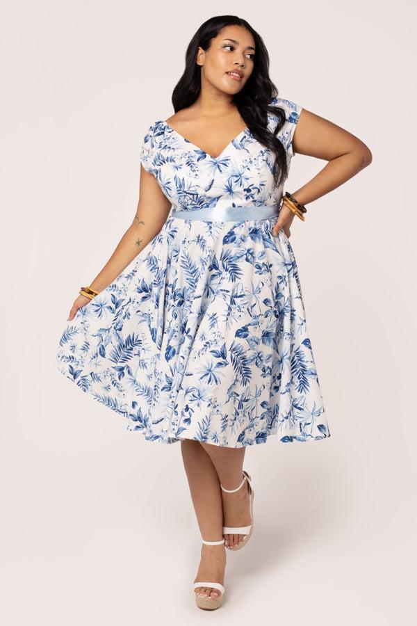 Hell Bunny Amazilia Dress Blue