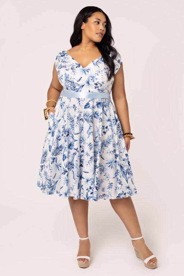 Hell Bunny Amazilia Dress Blue