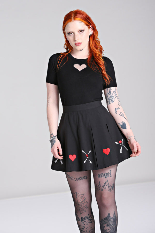 hell bunny Amy Skirt Black