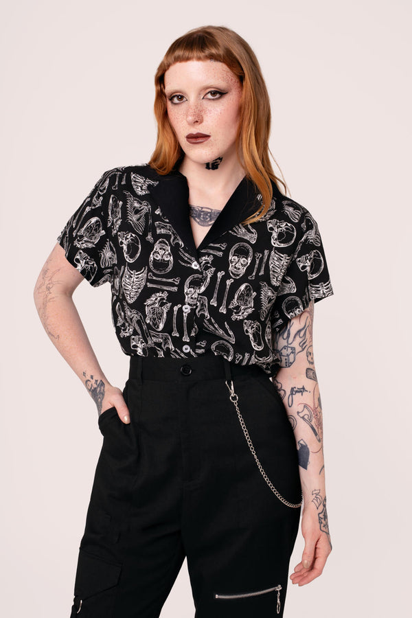 hell bunny Anatomy Shirt Black