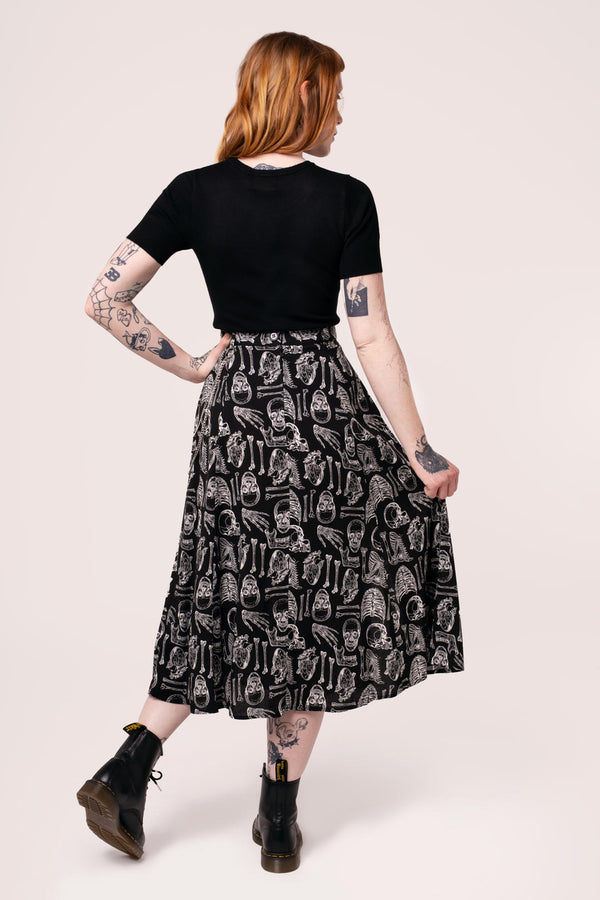 Hell Bunny Anatomy Skirt Black