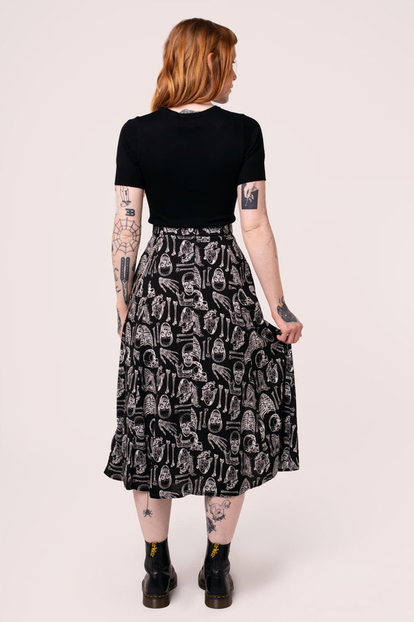 Hell Bunny Anatomy Skirt Black