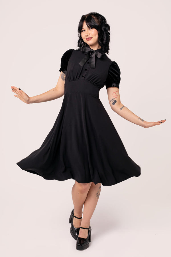 Hell Bunny Andrea Dress Black