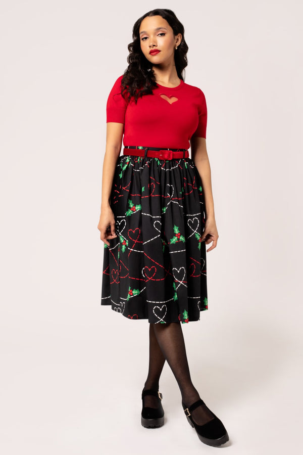 Hell Bunny Angelica Skirt Black