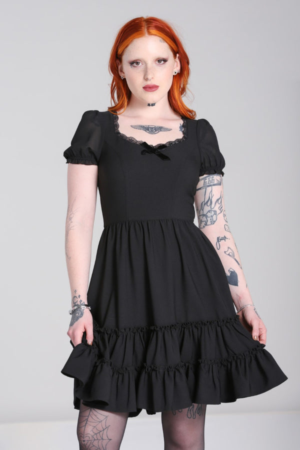 hell bunny Annette Dress Black