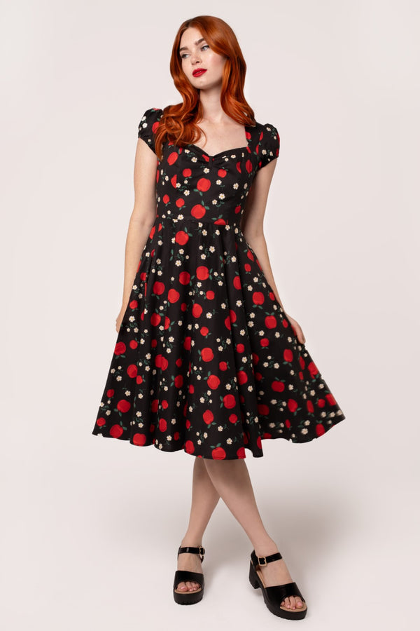 hell bunny Apple Pie Dress Black