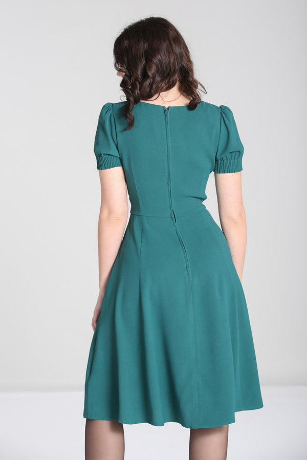Hell Bunny Aubrey Dress Green