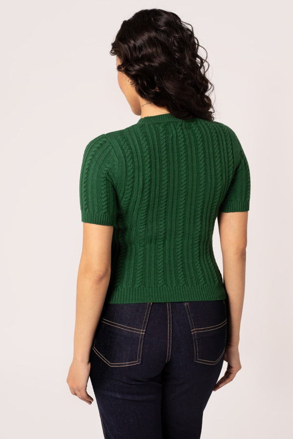 Hell Bunny Autumn Top Green