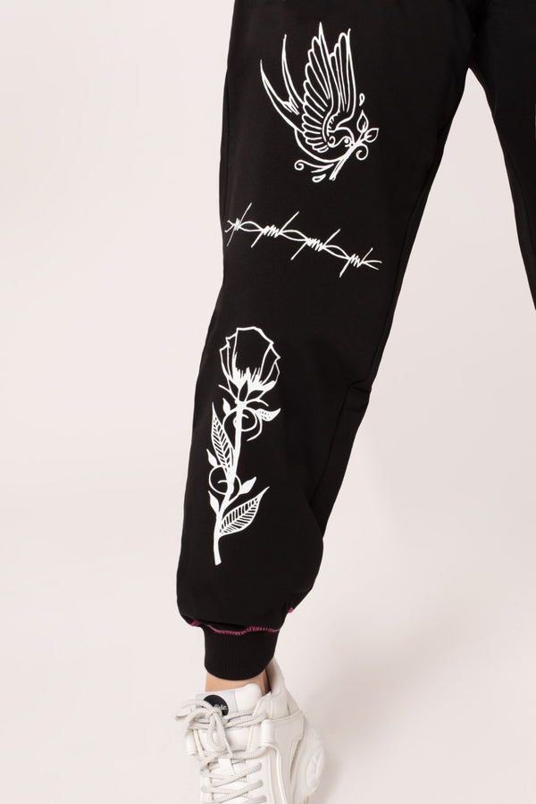Hell Bunny Avery Joggers Black