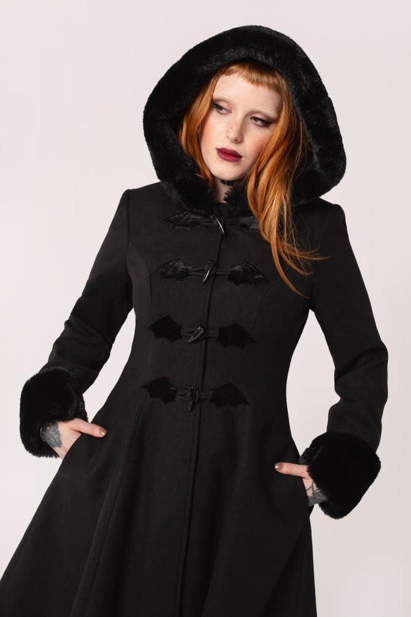 Hell Bunny Batilda Coat Black