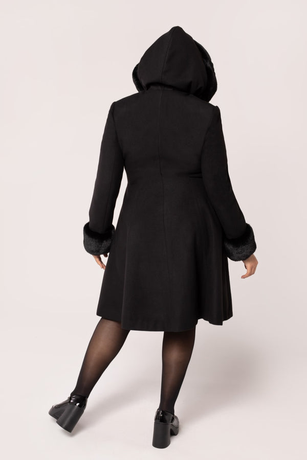 Hell Bunny Batilda Coat Black