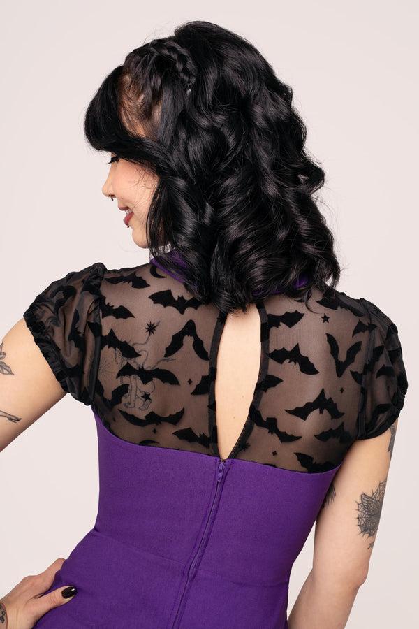 Hell Bunny Batsy Dress Purple