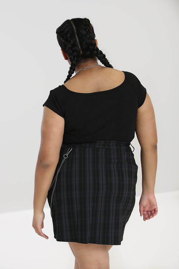 Hell Bunny Belladonna Top Black Black