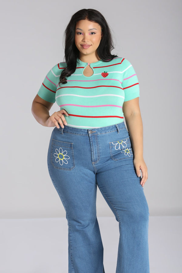 Hell Bunny Berry Cute Top Mint