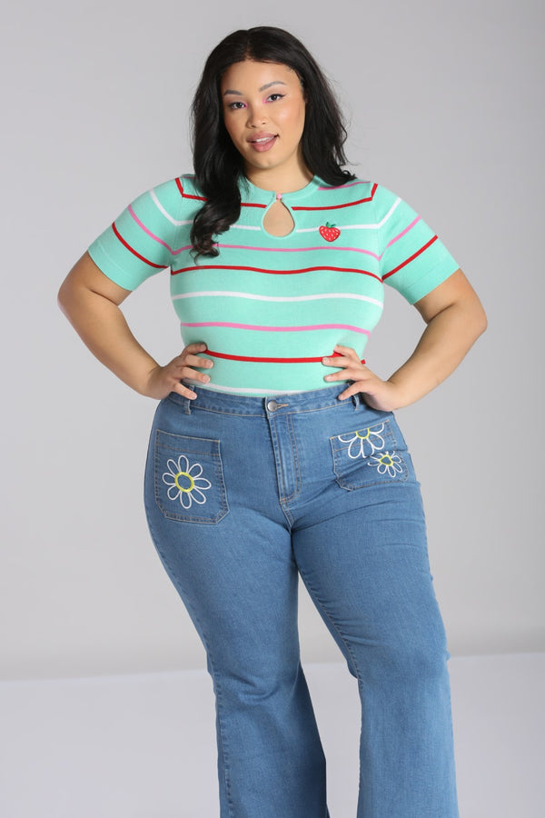 Hell Bunny Berry Cute Top Mint