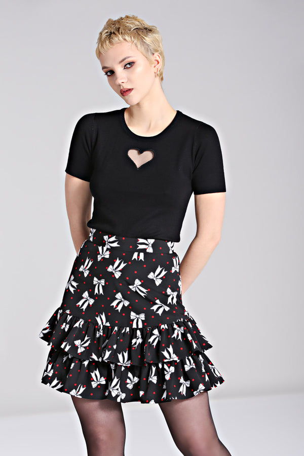 Hell Bunny Bobbie Skirt Black