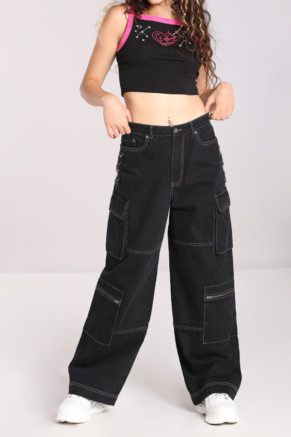 hell bunny Cameron Jeans Black Black