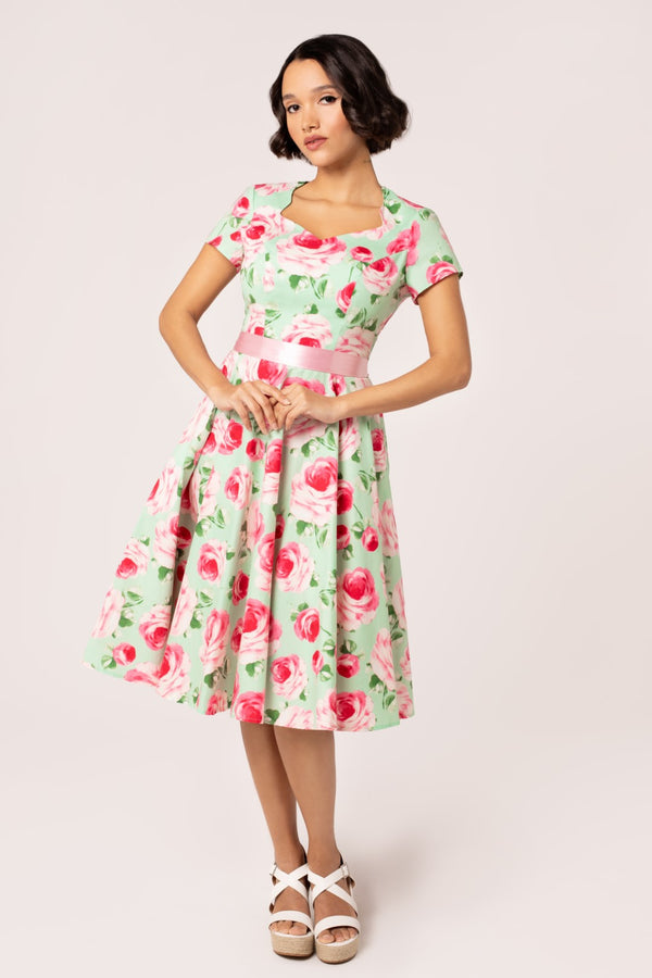 Hell Bunny Camille Dress Mint