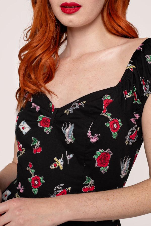 Hell Bunny Carlotta Dress Black