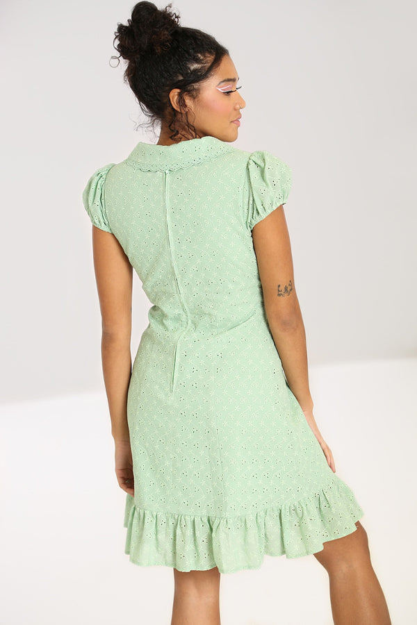 Hell Bunny Celia Mini Dress Mint