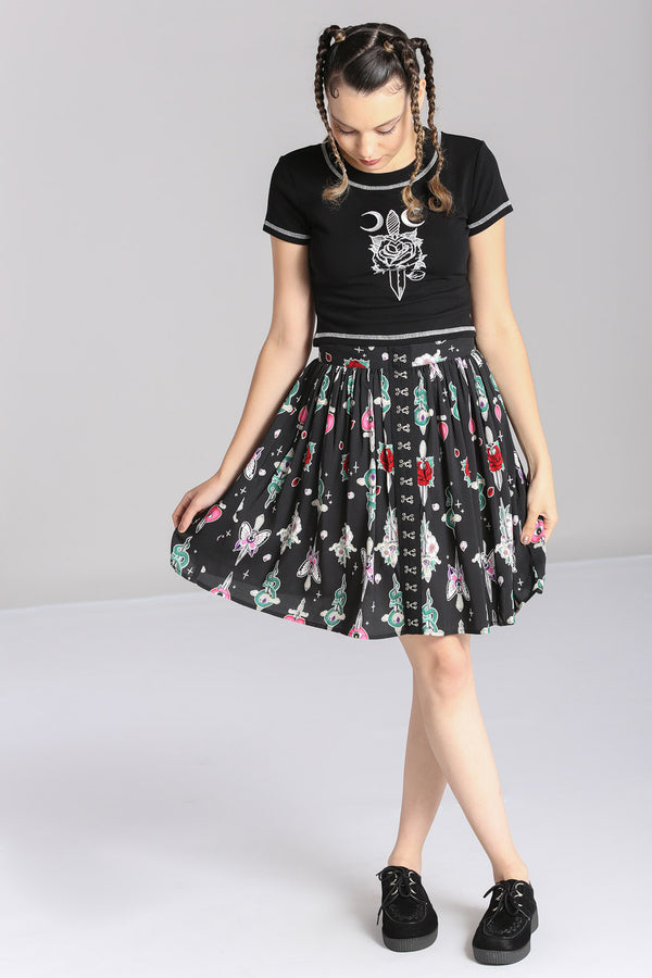 hell bunny Cersei Skirt Black
