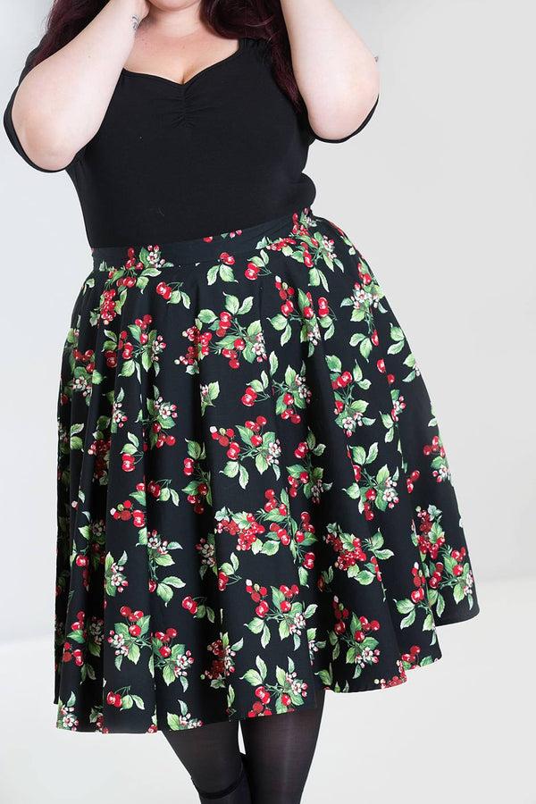 hell bunny Cherie 50's Skirt Black