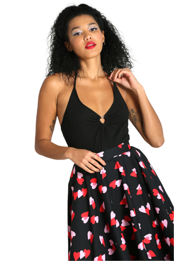 Hell Bunny Cheryl Top Black Black