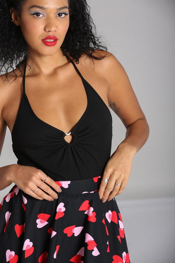 hell bunny Cheryl Top Black Black