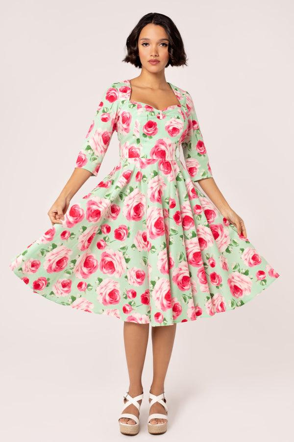 hell bunny Claire Dress Mint