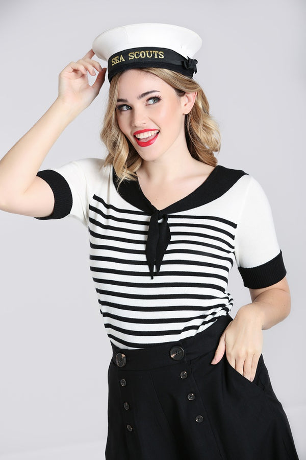 hell bunny Coco Top Black