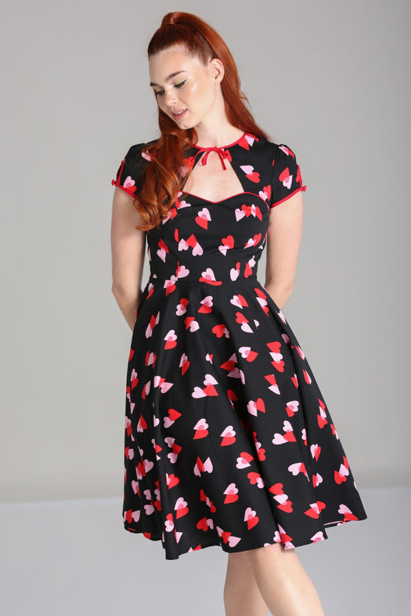 hell bunny Confetti Dress Black