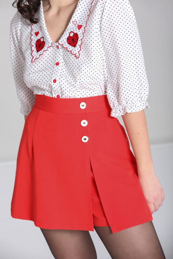 hell bunny Cooper Skorts Black