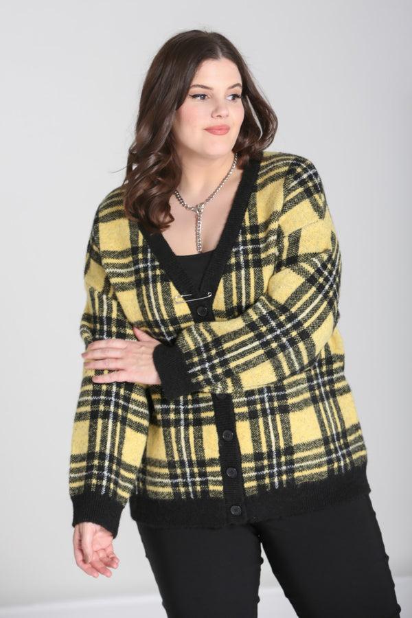 Hell Bunny Corey Cardigan Yellow