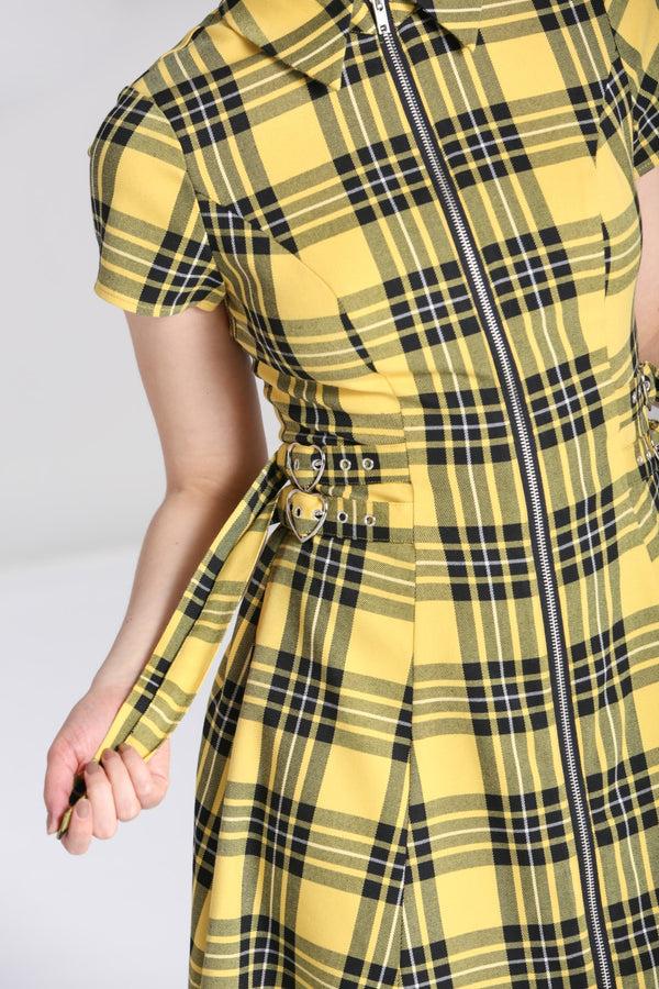 Hell Bunny Corey Dress Yellow