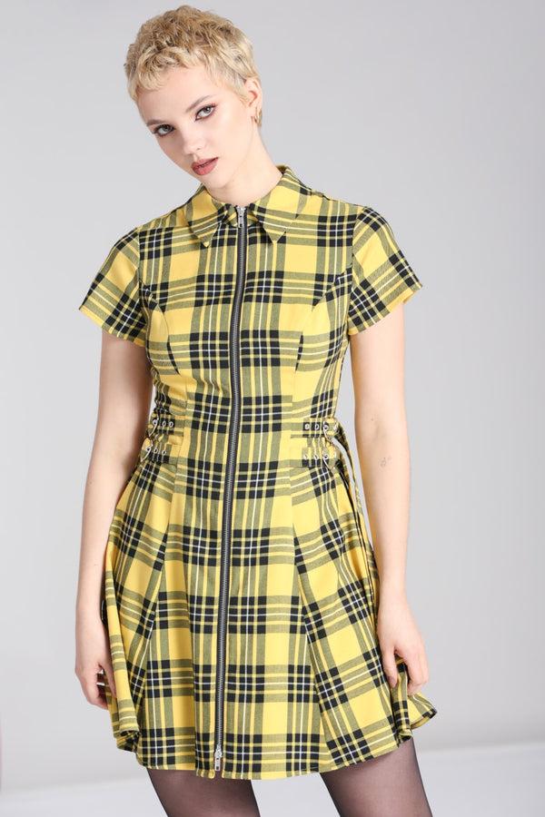 hell bunny Corey Dress Yellow